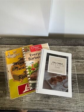 Lot of 3 Cookbooks: Mennonite Treasury, Company’s Coming, Blessed Hearts